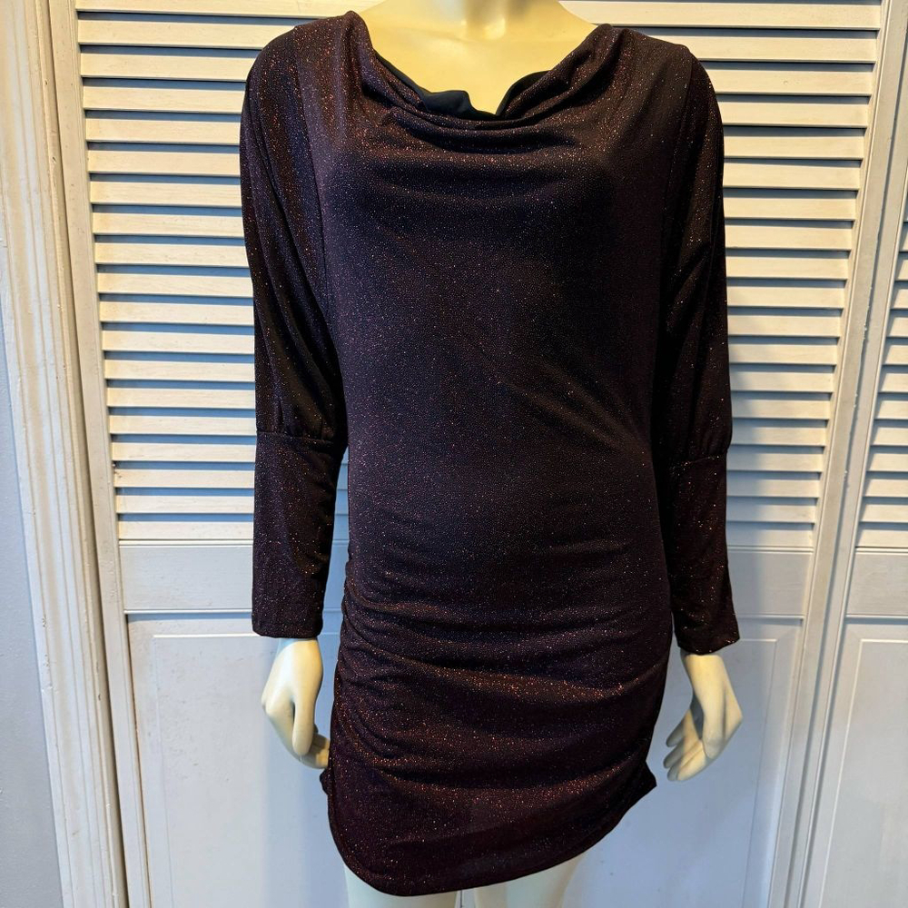 Women's Eien USA Dress Long Sleeve Purple Red Size L